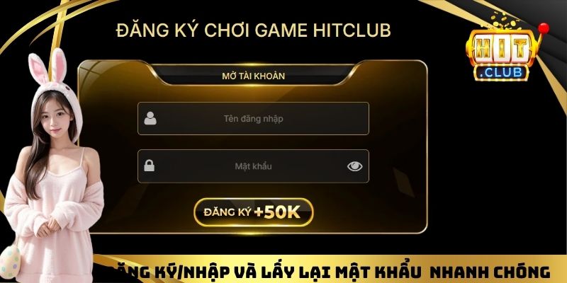 Đăng ký/nhập và lấy lại mật khẩu trong tích tắc